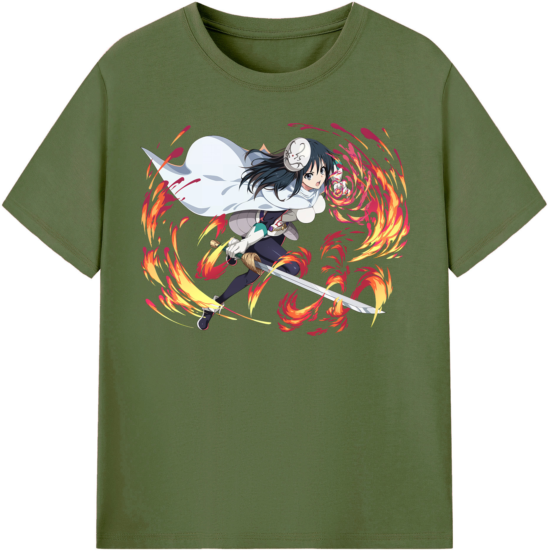 （画像用） 転スラ Regarding Reincarnated to Slime 綿100％半袖Tシャツ（フロントプリント）